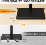 TVON Floor TV Stand with Power Outlet, TV Mount Stand for 32-60 inch TVs up to 88 lbs, Swivel TV Stand Mount with Height Adjustment and Safety Wood Base for Office, Corner, Max VESA 400x400mm - Image 10