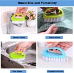 2 Pack Scrubbing Brushes for Cleaning, Heavy Duty Scrub Brush Nylon Stiff Bristles,Scrubber Cleaner Brush for Bathroom,Showe,Sink,Kitchen,Bathtub,Floor,Multi-Purpose Cleaning Brush (Green+Blue) - Image 6