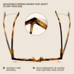 miyya Blue Light Glasses for Women & Men – Oversized UV & Blue Light Blocker Chunky Frames, Stylish Eyewear Accessories - Image 5