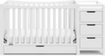 Graco Remi 4-in-1 Convertible Crib & Changer – GREENGUARD Gold Certified, Fits Standard Crib Mattress, Converts to Toddler Bed and Full Bed, 4 Adjustable Mattress Heights (White) - Image 9