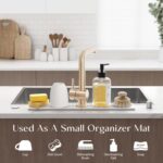 Eormoe Faucet Mat for Kitchen Sink – Diatomite Stone Drying Mat & Sink Protectors, Prevent Moisture – Sink Splash Guard Water-Absorbing Stone Tray for Kitchen Counter Decor (Light Grey, 23.6" x 3.9") - Image 6