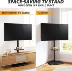 TVON Floor TV Stand with Power Outlet, TV Mount Stand for 32-60 inch TVs up to 88 lbs, Swivel TV Stand Mount with Height Adjustment and Safety Wood Base for Office, Corner, Max VESA 400x400mm - Image 8