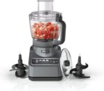 Ninja Food Processor, Professional Plus, 1000 Peak Watts, 4 Functions for Chopping, Slicing, Purees & Dough with 9-Cup Processor Bowl, 3 Blades, Food Chute & Pusher, Silver, BN601 - Image 2