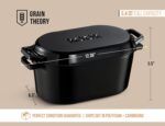 KooK Enameled Cast Iron Dutch Oven for Sourdough Bread Baking - 3.4 Qt Pot with Lid for Even Heat Distribution - Includes Lid Lever - Image 10
