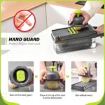 Heavy-Duty Vegetable Chopper | 14-IN-1 | Super-Sharp, Ultra-Hardened & Never-Rust Blades | Military-Grade, Chemical-Free & Non-Toxic Materials Construction - Image 7