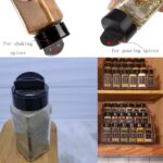 Tiaiidi 24 Pack 3.5 oz Square Plastic Spice Jars,Seasoning Containers with Black Screw Lids to Pour or Shake,Empty Storage Spice Containers for Spice,Powders,Peppers - Image 8