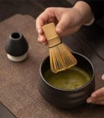 Matcha Whisk - Bamboo Whisk for Matcha Powder, Handcrafted Organic Traditional Japanese Chasen, 100-Prong Matcha Stirrer Wisk Mixer Brush for Authentic Tea Preparation - Image 4