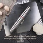 12.8-inch Stainless Steel Rolling Pin for Baking, French Smooth Metal Rolling Pin Kitchen Dough Roller for Fondant, Pizza, Pie, Cookie and Pastry - Image 7