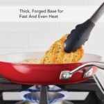 KitchenAid Hard Anodized Ceramic 9-Piece Nonstick Cookware Set – Includes Fry Pans, Saucepan, Stockpot, Durable, Even Heating, Oven Safe to 500°F, Empire Red - Image 4