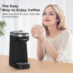 CHULUX Single Serve Coffee Maker for K Capsule, Mini Single One Cup Coffee Machine, Perfect for Small Space, Black - Image 7
