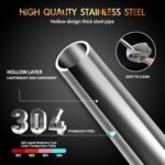 12.8-inch Stainless Steel Rolling Pin for Baking, French Smooth Metal Rolling Pin Kitchen Dough Roller for Fondant, Pizza, Pie, Cookie and Pastry - Image 5