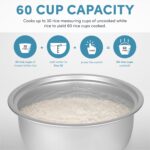 Aroma Housewares Commercial 60-Cup (Cooked) / 14Qt. Rice & Grain Cooker (ARC-1430E), White - Image 6