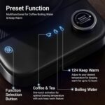 Gooseneck Electric Kettle HIYAKOI with ±1℉ Temperature Control, Pour Over Kettle for Coffee & Tea, 1200W Rapid Heating, Stainless Steel Water Boiler with 12H Keep Warm & Built-in Timer, 0.8L/27oz - Image 7