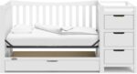 Graco Remi 4-in-1 Convertible Crib & Changer – GREENGUARD Gold Certified, Fits Standard Crib Mattress, Converts to Toddler Bed and Full Bed, 4 Adjustable Mattress Heights (White) - Image 12
