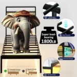 Twin Bed Frames with LED Lights & Charging Station, Metal Platform Frame with Upholstered Headboard, No Box Spring Needed, Noise Free, Easy Assembly - Image 4