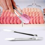12 Pack Small Serving Tongs,XEVOM Stainless Steel Sugar Tongs Mini Appetizers Tongs Mental Kitchen Tongs for Serving Food (5inch) - Image 9