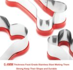 3-Piece Dog Bone Cookie Cutters Set - Dog Treats Cutters, Bone Shapes, 2.4" to 3.9" Soft PVC Coated - Image 5