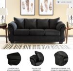Signature Design by Ashley Darcy Classic Contemporary Sofa, Black - Image 5