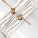 Eormoe Faucet Mat for Kitchen Sink – Diatomite Stone Drying Mat & Sink Protectors, Prevent Moisture – Sink Splash Guard Water-Absorbing Stone Tray for Kitchen Counter Decor (Light Grey, 23.6" x 3.9") - Image 2