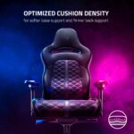 Razer Enki Gaming Chair: All-Day Comfort - Built-in Lumbar Arch - Optimized Cushion Density - Dual-Textured, Eco-Friendly Synthetic Leather - Reactive Seat Tilt & 152-Degree Recline - Black - Image 7