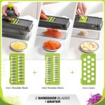 Heavy-Duty Vegetable Chopper | 14-IN-1 | Super-Sharp, Ultra-Hardened & Never-Rust Blades | Military-Grade, Chemical-Free & Non-Toxic Materials Construction - Image 5