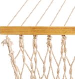 Original Pawleys Island Deluxe Oatmeal DuraCord Rope Hammock – 13 ft. x 60 in., 2-Person, 450 lb Capacity, Oak Spreader Bar, Zinc-Plated Hardware, Handcrafted in the USA - Image 8