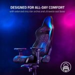 Razer Enki Gaming Chair: All-Day Comfort - Built-in Lumbar Arch - Optimized Cushion Density - Dual-Textured, Eco-Friendly Synthetic Leather - Reactive Seat Tilt & 152-Degree Recline - Black - Image 5