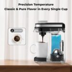 CHULUX Single Serve Coffee Maker for K Capsule, Mini Single One Cup Coffee Machine, Perfect for Small Space, Black - Image 6
