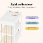 Dream On Me Sleepy Little Sloth, Moon Bear Reaching for The Stars and Clover Changing Table - Image 6