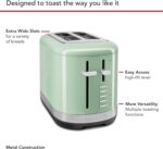 KitchenAid 2 Slice Automatic Toaster with Extra Wide Slots KMT2109PT, Pistachio - Image 5
