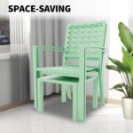 GAOMON 3 Piece Patio Bistro Set, Outdoor Patio Furniture Set with Coffee Table, Conversation Sets for Apartment Balcony, Backyard, Porch, Mint Green - Image 7