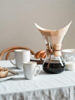 LE TAUCI Coffee Mugs 16 oz,Ceramic Mug Set, Embossment Cups for Latte, Hot Tea, Cappuccino, Mocha, Cocoa, Dishwasher Safe, Suit For Housewarming Wedding- 3.8 inch, Set of 4, Arctic White - Image 4