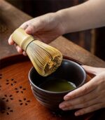 Matcha Whisk - Bamboo Whisk for Matcha Powder, Handcrafted Organic Traditional Japanese Chasen, 100-Prong Matcha Stirrer Wisk Mixer Brush for Authentic Tea Preparation - Image 3