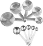 Stainless Steel Measuring Cups And Measuring Spoons 10-Piece Set, 5 Cups And 5 Spoons - Image 9
