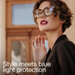 miyya Blue Light Glasses for Women & Men – Oversized UV & Blue Light Blocker Chunky Frames, Stylish Eyewear Accessories - Image 3