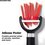 Rainspire 3-Piece Peeler Set, Premium Swivel Vegetable Peeler, Kitchen Gadgets Apple Peeler Potato Peeler Veggie Peeler Fruit Peeler, Dishwasher Safe Kitchen Accessories, Black - Image 5