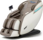 MYTHIA SL Track Massage Chair Recliner, Full Body Massage Chair, Zero Gravity, Bluetooth Speaker, Airbags, Heating, Extendable Footrest and Foot Massage (Beige) - Image 2