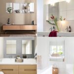 JUNEBRUSHS 4 Pack Self Adhesive Acrylic Mirror, 8 x 8 Inch Mirror Tiles,Flexible Plastic Mirror Sheets Wall Stickers,2MM Thick Mirrors - Image 8