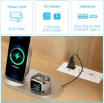 VINGLI Fluted Makeup Vanity Desk with Mirror & Lights & Power Outlet, Small Vanity Table w/ 7 Drawers & 4 Storage Shelves,Oak Modern Dressing Table Set Charging Station for Bedroom - Image 8