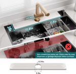 Eormoe Faucet Mat for Kitchen Sink – Diatomite Stone Drying Mat & Sink Protectors, Prevent Moisture – Sink Splash Guard Water-Absorbing Stone Tray for Kitchen Counter Decor (Light Grey, 23.6" x 3.9") - Image 3