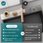 Eormoe Faucet Mat for Kitchen Sink – Diatomite Stone Drying Mat & Sink Protectors, Prevent Moisture – Sink Splash Guard Water-Absorbing Stone Tray for Kitchen Counter Decor (Light Grey, 23.6" x 3.9") - Image 7