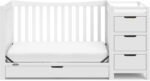 Graco Remi 4-in-1 Convertible Crib & Changer – GREENGUARD Gold Certified, Fits Standard Crib Mattress, Converts to Toddler Bed and Full Bed, 4 Adjustable Mattress Heights (White) - Image 11