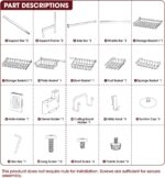 Sakugi Dish Drying Rack - Over The Sink Dish Drainer Drying Rack with Utensil & Knife Holder, Hooks, Stainless Steel Kitchen Organizers and Storage Solution, 11.8" D x 31.5"~39.0''W x 30" H, Black - Image 9