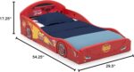 Disney/Pixar Cars Lightning McQueen Plastic Sleep and Play Toddler Bed - Image 4
