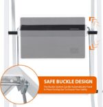 ZENY 2 Step Ladder Folding Step Stool with Wide Anti-Slip Pedal, Convenient Handgrip, Portable Steel Step Stool, Sturdy Steel Ladder for Household and Office - Image 7