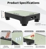 5-Level Adjustable Step Stool, Noctilucent Bedside Step, 700 LBS Capacity Safety Step Platform, Indoor and Outdoor Foot Stool for Seniors and Kids, Wide Step Stools Elderly Assistance at Night - Image 7