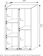 Furinno Luder 5-Cube No Tool Assembly Open Shelf, Blackwood - Image 4