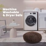 Muddy Mat® Cloud K-9 Bed for Dogs & Cats, Soft & Relaxing Donut Dog Bed, Chenille Material, Removable Cover, Washable & Dryer Safe–Brown Large(40'x40') - Image 5