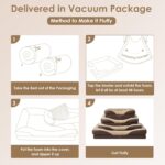 EHEYCIGA Orthopedic XL Dog Bed for Large Sized Dog, 42x30x7.5 Inch Extra Large Memory Foam Dog Couch Bed with Sides, Waterproof Liner & Washable Removable Cover, Bolster Pet Sofa, Brown - Image 8