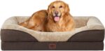 EHEYCIGA Orthopedic XL Dog Bed for Large Sized Dog, 42x30x7.5 Inch Extra Large Memory Foam Dog Couch Bed with Sides, Waterproof Liner & Washable Removable Cover, Bolster Pet Sofa, Brown - Image 2